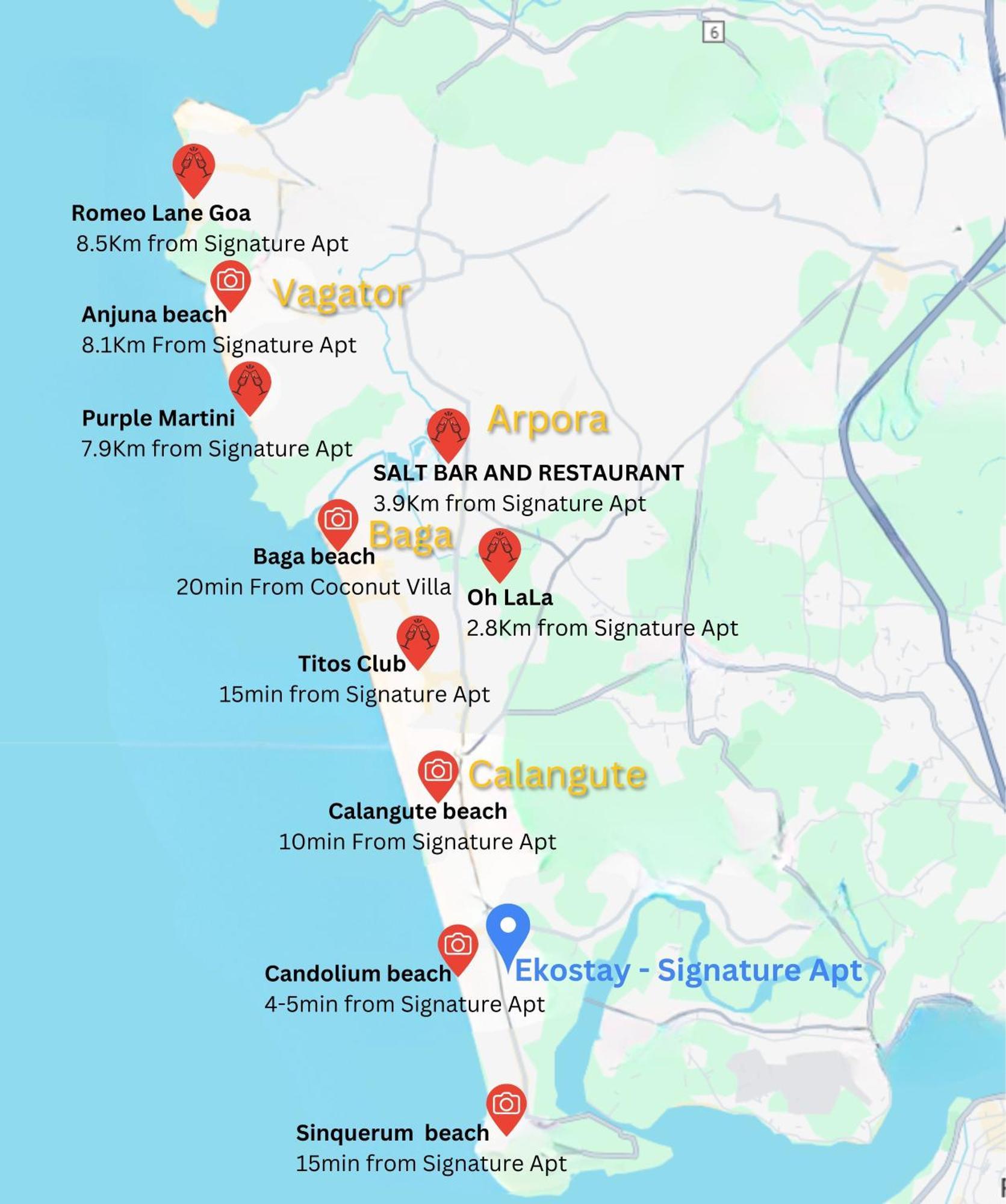 Ekostay - Signature Apartment Candolim Eksteriør billede